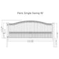 [12-18FT] Heavy-Duty Paris-Style Galvanized Steel Single-Swing Driveway Gate (SAK78643)