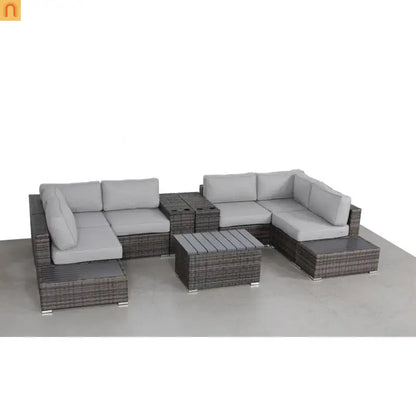 Outdoor Sectional Wicker 4 Person 148" Wide
