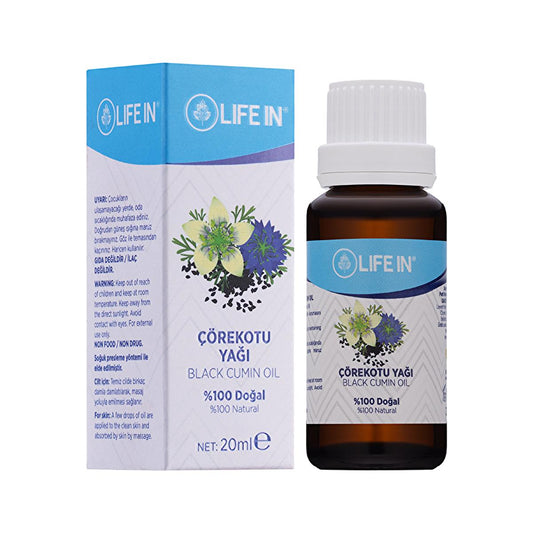 Life In Black Seed Oil - Natural Black Seed Oil for Skin Care & Hydration