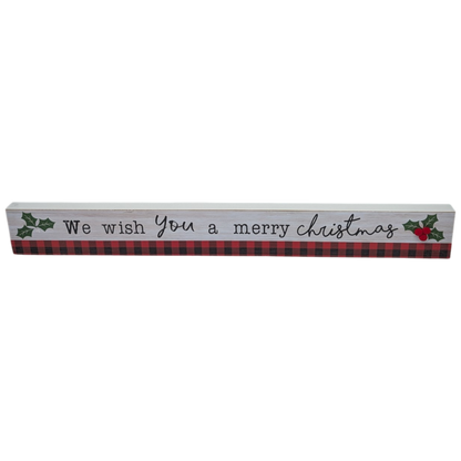 We Wish You a Merry Christmas - Tabletop Shelf Sitter