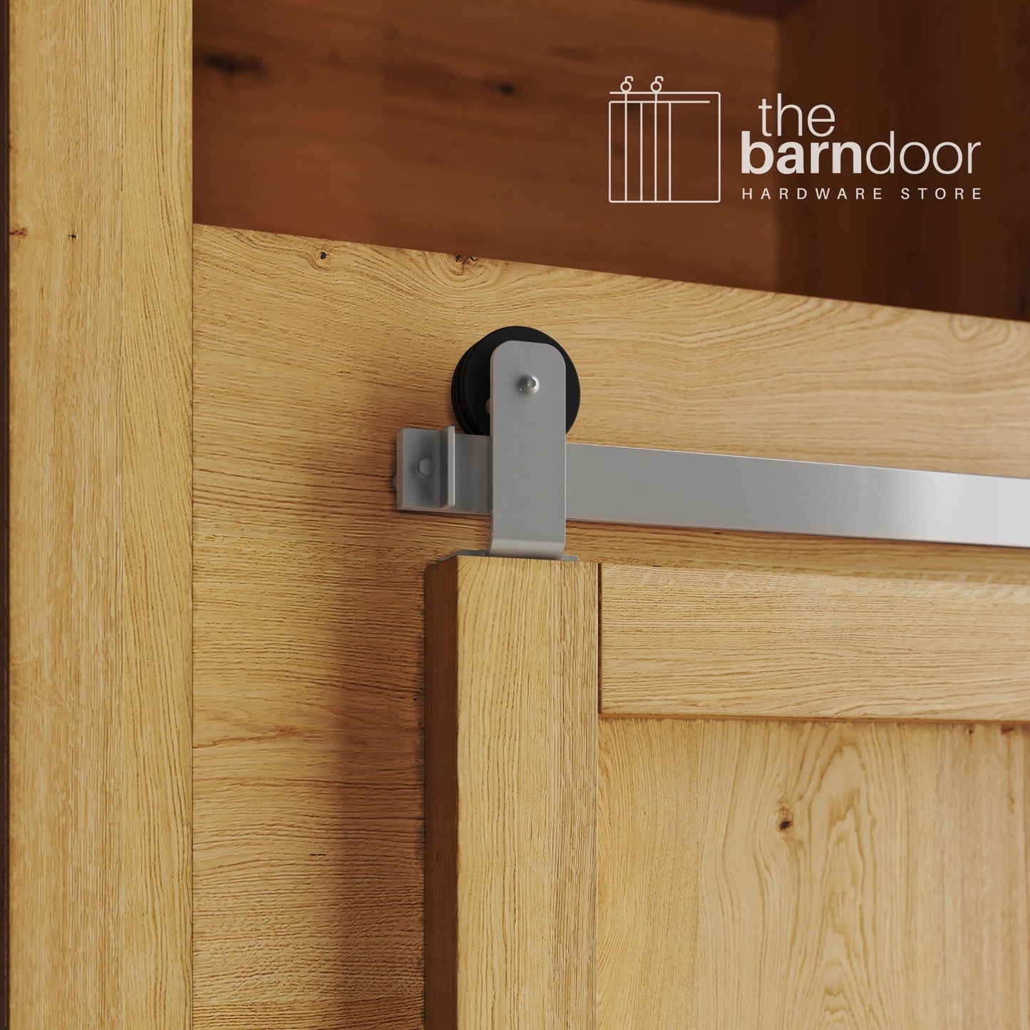 Mini Straight Top Mount Barn Door Hardware