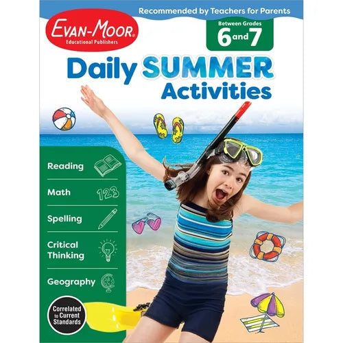 Daily Summer Activities: Between 6th Grade and 7th Grade, Grade 6 - 7 Workbook - Paperback