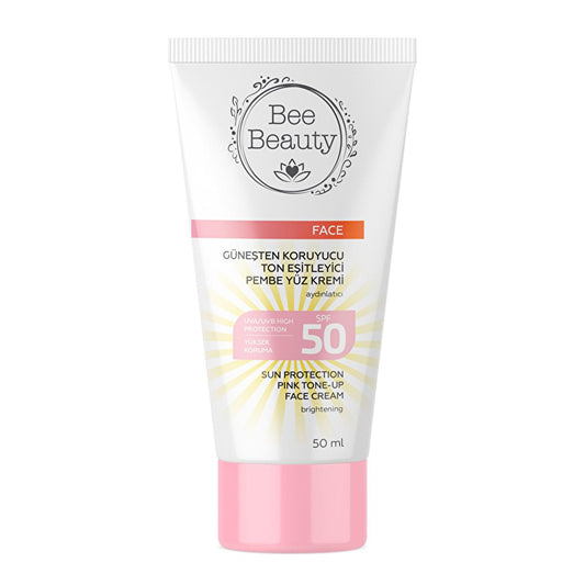 Bee Beauty 50 SPF Sunscreen Face Cream - Tone Evening, Non-Greasy, Kalamin Enriched