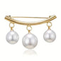 Pearl Fixed Collar Clip Charm Safety Pin