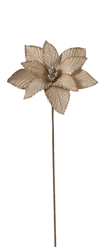 12" Poinsettia Pick -
