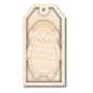 Unfinished Wood Layered Christmas Gift Tags | 14 Options | 3 Piece | 4"-6" Tall | 1/8" Wood | Wood Craft DIY