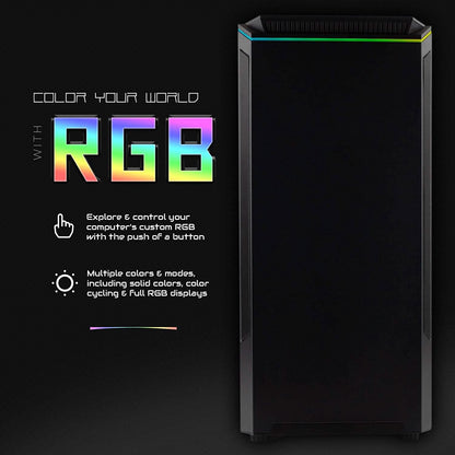 Periphio Ghoul Prebuilt Gaming PC Computer Tower 16GB RAM 120GB SSD + 500GB HDD (Refurbished)