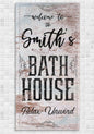Personalized - Bath House - Canvas