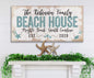 Personalized - Beach House - Canvas