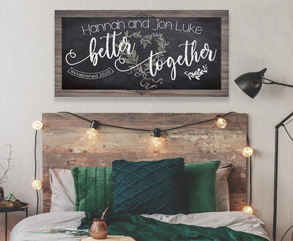 Personalized - Better Together - Canvas