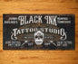 Personalized - Black Ink Tattoo - Canvas