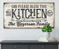 Personalized - Bless This Kitchen - Canvas