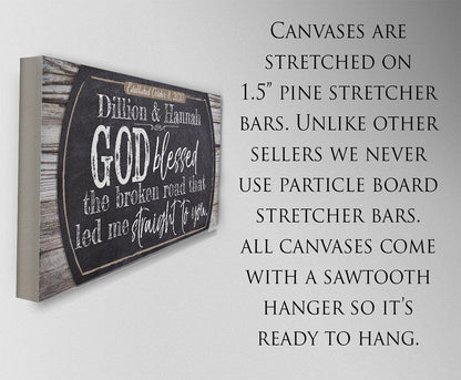 Personalized - Broken Road - Canvas
