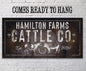 Personalized - Cattle Co - Canvas