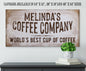 Personalized - Coffee Co - Canvas