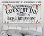Personalized - Country Inn B&B - Canvas