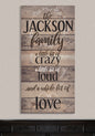 Personalized - Family A Little Bit Of Crazy - Canvas