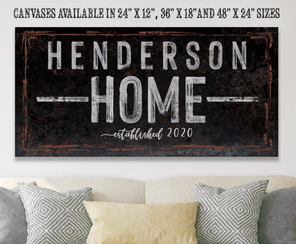 Personalized - Family Name - Canvas