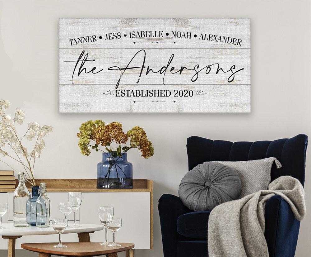 Personalized - Family Name - Canvas