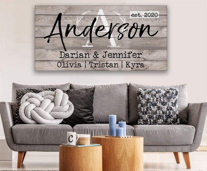 Personalized - Family Name - Canvas