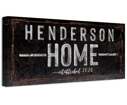 Personalized - Family Name - Canvas