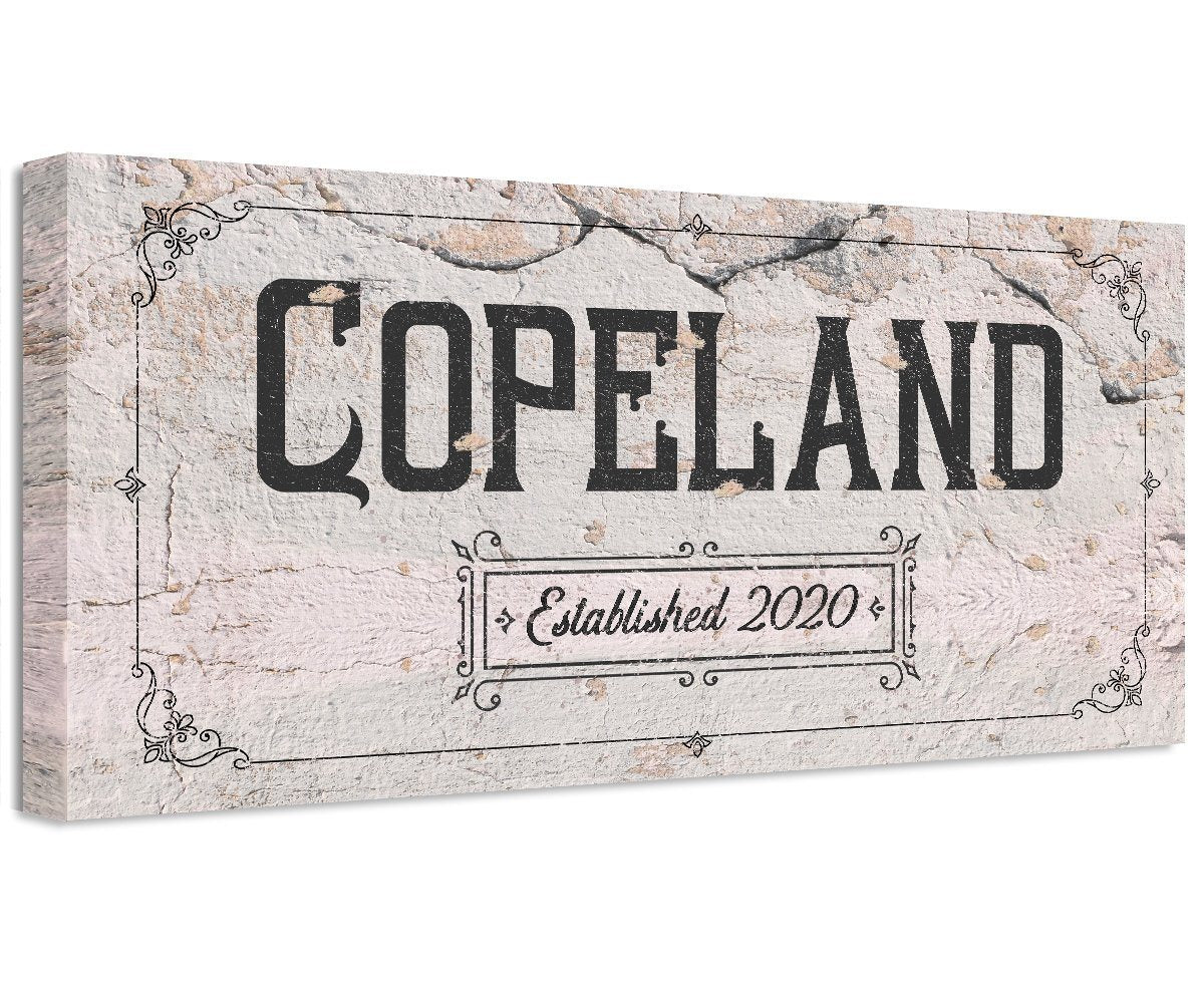 Personalized - Family Name - Canvas
