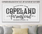 Personalized - Family Name Farmstead - Canvas