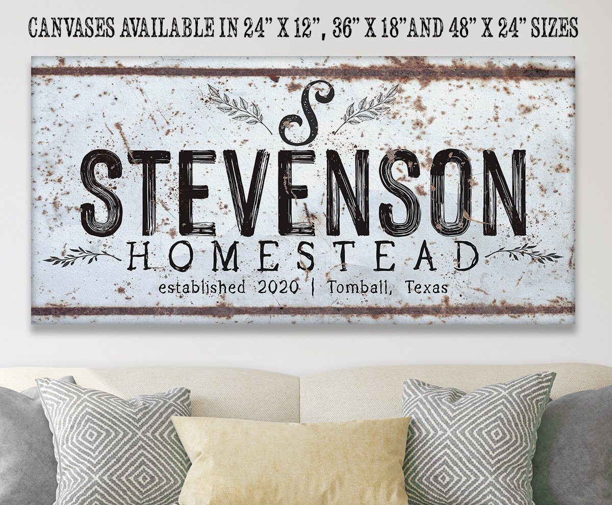 Personalized - Family Name - Canvas