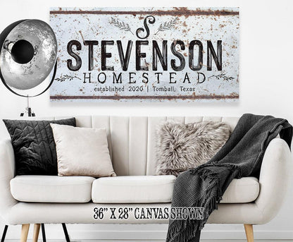 Personalized - Family Name - Canvas