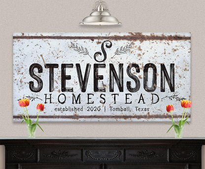 Personalized - Family Name - Canvas