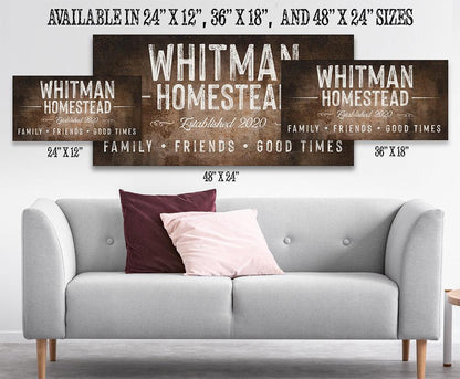 Personalized - Family Name - Canvas