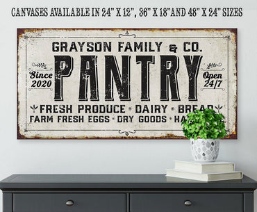 Personalized - Family Pantry - Canvas