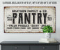 Personalized - Family Pantry - Canvas