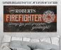 Personalized - Firefighter - Canvas