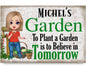 Personalized Garden Sign