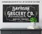 Personalized - Grocery Co - Canvas