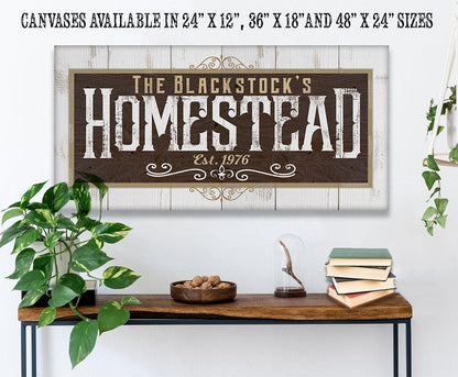 Personalized - Homestead - Canvas