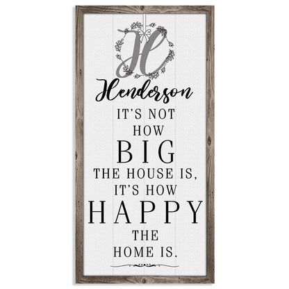 Personalized - It's Not How Big - Canvas