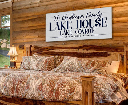Personalized - Lake House - Canvas