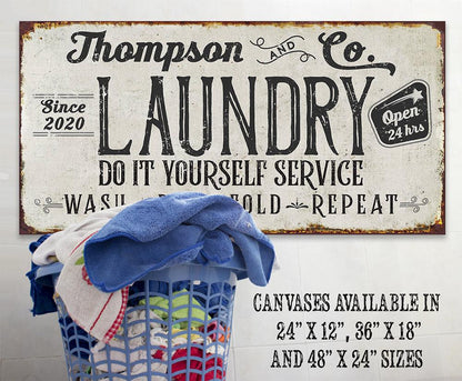 Personalized - Laundry and Co - Canvas