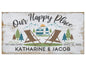 Personalized - Our Happy Place Camping - Canvas