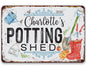 Personalized - Potting Shed - Metal Sign