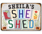 Personalized - She Shed - Metal Sign