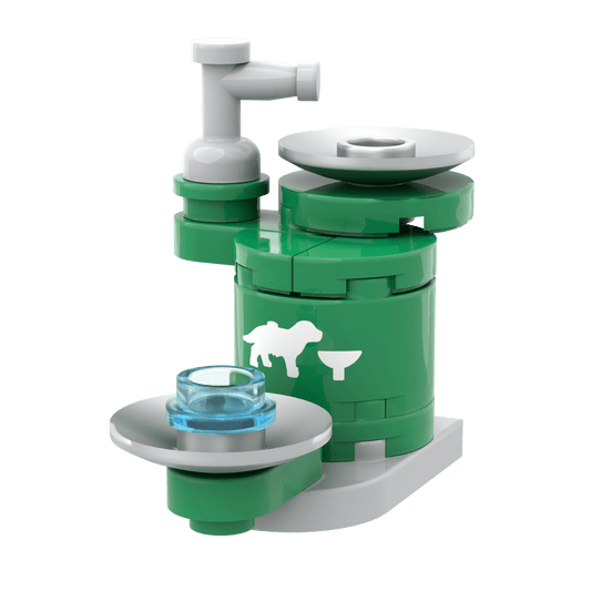 Pet-Friendly Drinking Fountain - Printed Mini Build - Made Using LEGO® Parts
