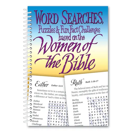 Word Search Based on the Women of the Bible - Spiral