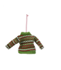 Fabric Cozy Knit Sweater Ornament -