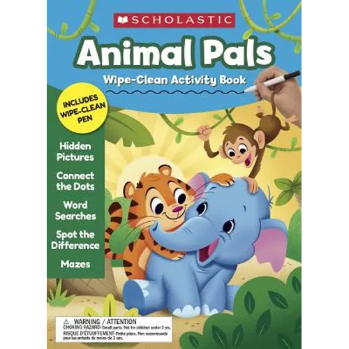 Animal Pals Wipe-Clean Activity Book - Spiral