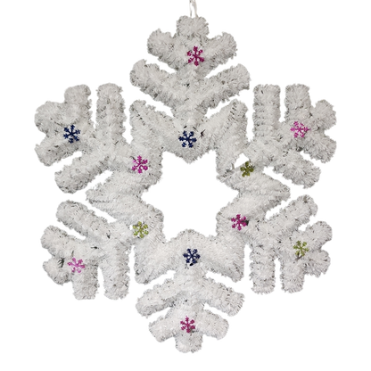 Garland Tinsel Snowflake  Wall Hanging