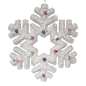 Garland Tinsel Snowflake  Wall Hanging