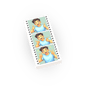 Photo Strip - Photo Booth - Passport - Custom Printed - Made Using a LEGO® Tile